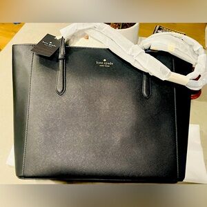 Kate Spade New Kate Spade Medium Tote In Black. New with tags. Color: Black